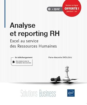analyse et reporting RH ; excel au service des ressources humaines