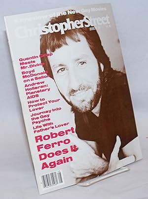 Image du vendeur pour Christopher Street: vol. 8, #8, whole issue #92, September 1984; Robert Ferro Does it Again mis en vente par Bolerium Books Inc.