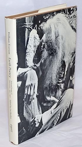 Image du vendeur pour Earth Poetry: selected essays & interviews, 1950-1977 mis en vente par Bolerium Books Inc.