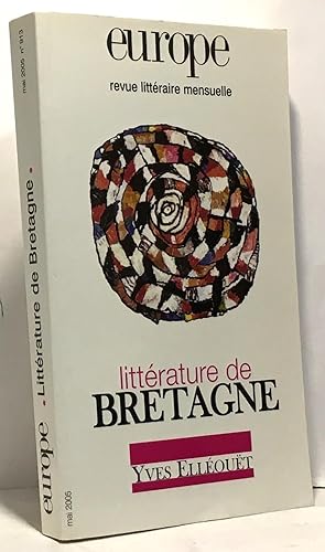 Seller image for Europe N 913 Mai 2005 83e : Littrature de Bretagne for sale by crealivres