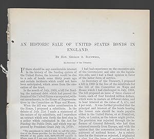 Bild des Verkufers fr An Historic Sale Of United States Bonds In England zum Verkauf von Legacy Books II