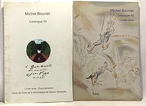 Catalogue 1959 + 1960 + 1965 + 1966 - Michel Bouvier - livres rares documentation