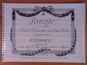 Immagine del venditore per Johann Franz Xaver Sterkel. Sonate  4 mains pour clavecin ou piano forte. Opus 23 (ca. 1786). Musica Repartita Facsimile Reprint Volume 79 venduto da Antiquariat Weber