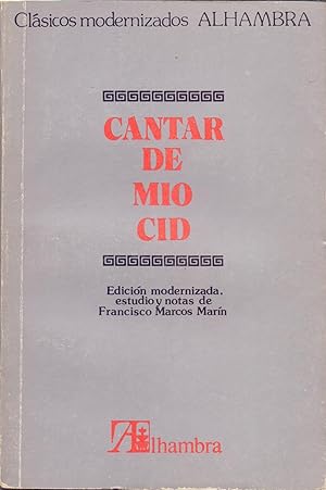 Image du vendeur pour CANTAR DE MIO CID mis en vente par Libreria 7 Soles