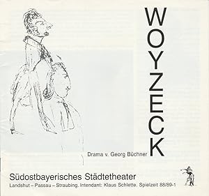 Seller image for Programmheft Georg Bchner WOYZECK Premiere 16. September 1988 Landshut Spielzeit 1988 / 89 Heft 1 for sale by Programmhefte24 Schauspiel und Musiktheater der letzten 150 Jahre