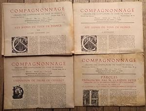 COMPAGNONNAGE - Organe des Compagnons du TOUR de FRANCE - année 1952