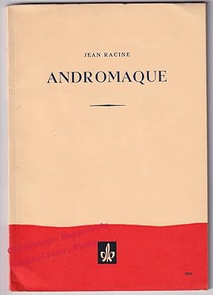 Andromaque: Tragedie en 5 actes presentee par Yves Brunsvick et Paul Ginestier (1958) - Racine,Jean