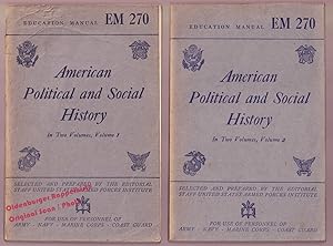 American political and social history: in two Volumes,Vol. 1 & 2 (1944) - Faulkner, Harold Underwood