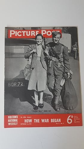 Image du vendeur pour Picture Post. Vol. 4 No. 11. September 16 1939. How the War Began. mis en vente par Treasure House Books