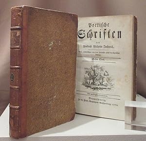 Bild des Verkufers fr Poetische Schriften. Erste (und) Zweyter Theil. 2 Bnde. zum Verkauf von Dieter Eckert