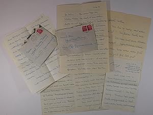 Schauspieler (1900-1991). Sammlung von 5 eigenh. Briefen (18 Seiten) mit Unterschrift "Hans" an s...