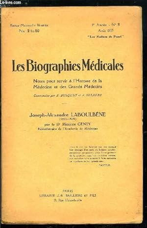 Seller image for Les biographies mdicales n 8 - Joseph-Alexandre Laboulbne (1825-1898) for sale by Le-Livre