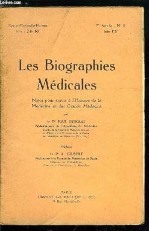 Seller image for Les biographies mdicales n 6 - Laennec Ren-Thophile-Hyacinthe - 17 fvrier 1781 - 13 aout 1826 for sale by Le-Livre