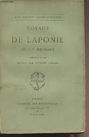 Bild des Verkufers fr Voyage de Laponie - collection "Les petits chefs-d'oeuvre" zum Verkauf von Le-Livre