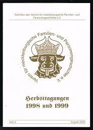 Heft 2.: Herbsttagungen 1998 und 1999. -