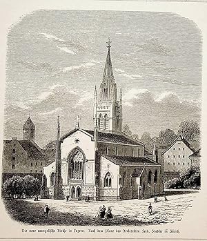 Immagine del venditore per LUZERN, Schweiz, Matthuskirche, Ansicht ca. 1860 venduto da ANTIQUARIAT.WIEN Fine Books & Prints