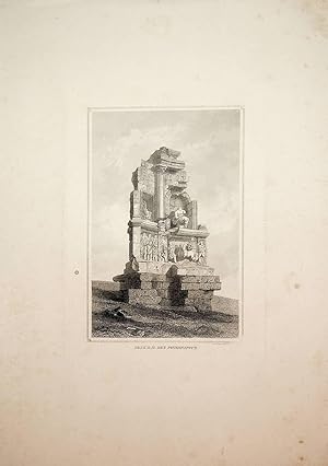 ATHENS, Greece, Philopappos Monument, view ca. 1850