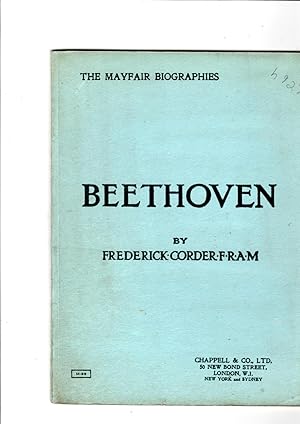 Immagine del venditore per Beethoven. With portraits (Mayfair Biographies. no. 1.) venduto da Gwyn Tudur Davies