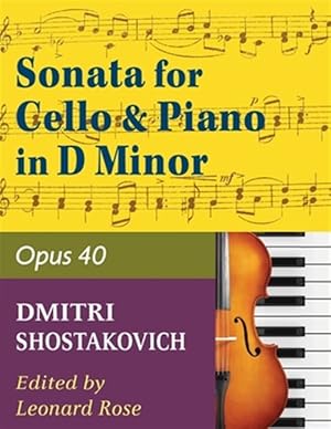 Seller image for Shostakovich Sonata in d minor--opus 40 for cello and piano for sale by GreatBookPrices