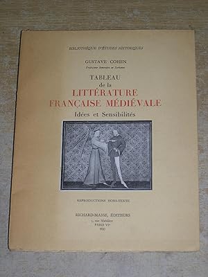 Tableau de la Litterature Francaise Medievale Idees et Sensibilites