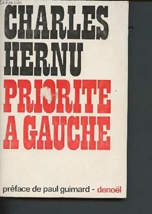 Immagine del venditore per Priorit  Gauche venduto da Le-Livre