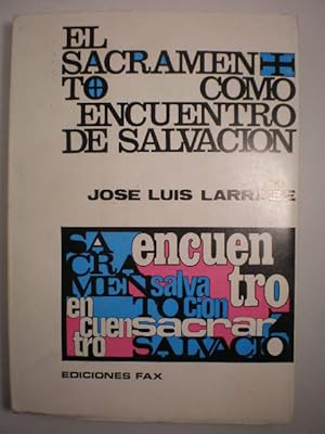 Image du vendeur pour El Sacramento como encuentro de salvacin mis en vente par Librera Antonio Azorn