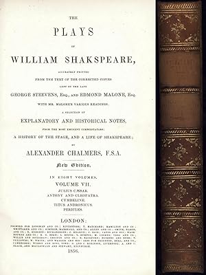 Image du vendeur pour THE PLAYS OF WILLIAM SHAKESPEARE [Shakspeare]: Volume VII/7 mis en vente par North Country Books