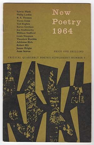 Bild des Verkufers fr New Poetry 1964 (Critical Quarterly Poetry Supplement Number 5) zum Verkauf von Philip Smith, Bookseller