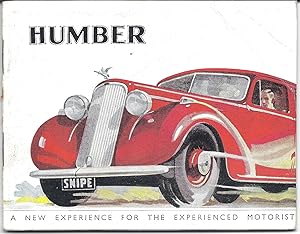Humber Snipe: a new experience for the experienced motorist (sales booklet)