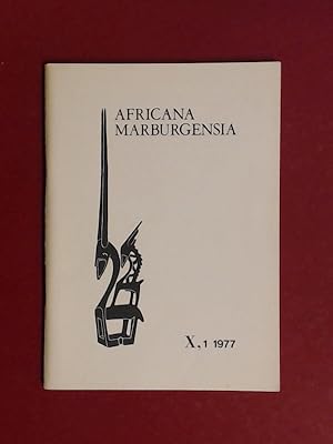 Africana Marburgensia X,1 1977.