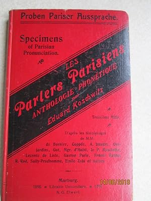 Les Parlers Parisiens: Anthologie Phonetique