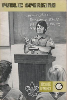 PUBLIC SPEAKING. Boy Scouts Merit Badge Series #3373