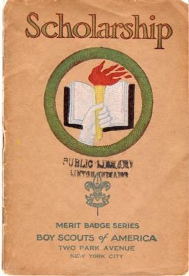 SCHOLARSHIP. Boy Scouts Merit Badge Series #3384