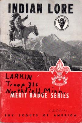 INDIAN LORE. Boy Scouts Merit Badge Series #3358