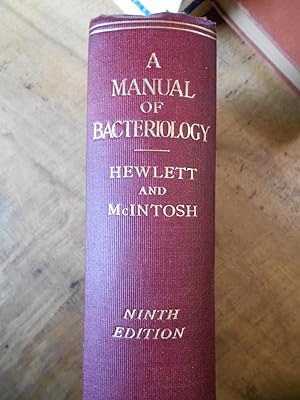 A MANUAL OF BACTERIOLOGY: Medical and Applied