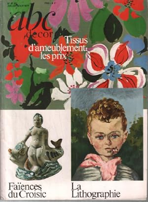 Image du vendeur pour ABC dcor n 81-82 / tissus d'ameublement -faences du Croisic -la lithographie mis en vente par librairie philippe arnaiz