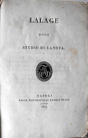 Seller image for Lalage nello Studio di Canova. for sale by John Price Antiquarian Books, ABA, ILAB