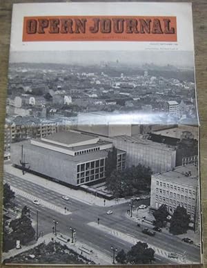 Bild des Verkufers fr Opernjournal / Das Opern Journal - Nr. 1 August / September 1966. - Informationen - Bilder - Essays. zum Verkauf von Antiquariat Carl Wegner