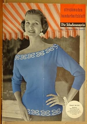 Die Schachenmayrin Ausgabe R Heft 12 / 1956 Modell 56 12 01 Aparter Damenpullover