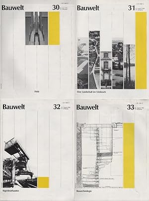 Imagen del vendedor de Bauwelt. 79. Jg., 1988, H. 30 - 33. a la venta por Schrmann und Kiewning GbR