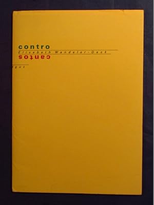 Bild des Verkufers fr controcantos - 1993, 1994, 1995 (= Bodoni Druck 31). zum Verkauf von Das Konversations-Lexikon