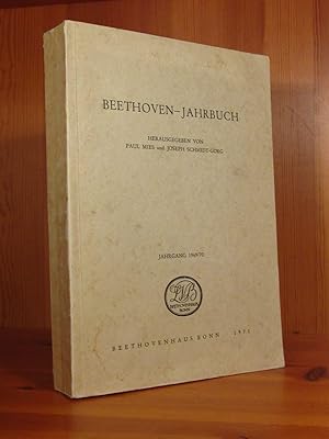 Image du vendeur pour Beethoven-Jahrbuch, Jahrgang 1969/70. mis en vente par Das Konversations-Lexikon