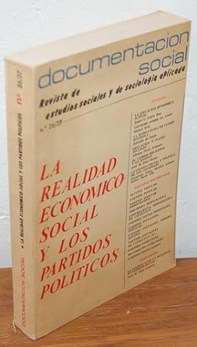 Imagen del vendedor de Documentacin Social. Revista de estudios sociales y de sociologa aplicada n. 26/27. LA REALIDAD ECONMICO-SOCIAL Y LOS PARTIDOS POLTICOS a la venta por EL RINCN ESCRITO