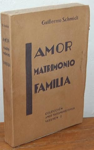 Imagen del vendedor de AMOR, MATRIMONIO, FAMILIA. Seis Conferencias a la venta por EL RINCN ESCRITO