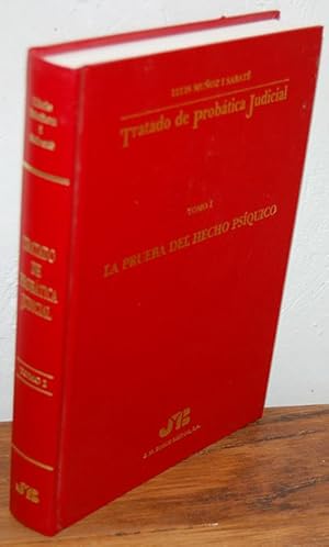 Imagen del vendedor de Tratado de probtica Judicial. Tomo I. LA PRUEBA DEL HECHO PSQUICO a la venta por EL RINCN ESCRITO