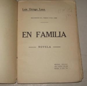 Bild des Verkufers fr En familia. Recuerdos del tiempo viejo ( 1886 ) zum Verkauf von Librera Monte Sarmiento
