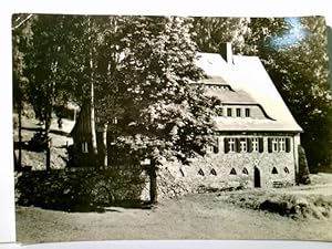 Rittersgrün im Erzgebirge. Jugendherberge "Ernst Scheffler". Alte AK s/w. Gebäudeansicht, Sachsen