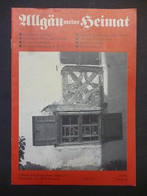 Allgäu meine Heimat - Mitteilungsblatt. 3. Ausgabe 1992. 'S Blättle vom Heimatbund Allgäu.