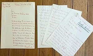 Bild des Verkufers fr Two manuscript letters to Gonzalez Arrili zum Verkauf von Chaco 4ever Books