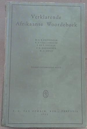 Seller image for Verklarende Afrikaanse Woordeboek for sale by Chapter 1